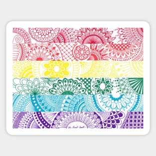 Mandala Pride Flag Sticker